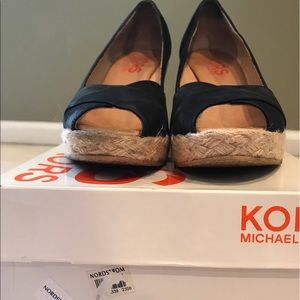 Michael Kors Bleeker Black Espadrille Wedges